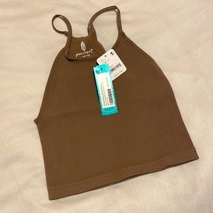 NWT Free People Movement Ribbed Crop Tank